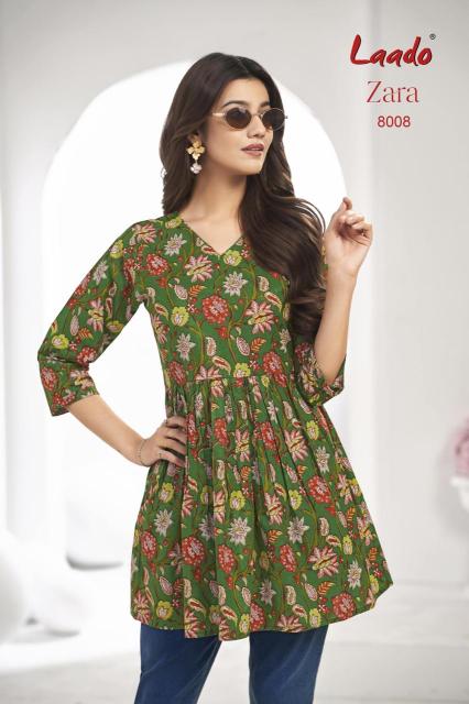 Laado zara vol-8 short top kurtis wholesale suppliers in online